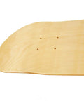 Maple Skateboard Deck With Double Tail Design Ultra Lightweight Yet Sturdy Build Includes Free Grip Tape One Deck For Street And Park Sessions Russia Maple Craft For Smooth Pop And Durable Ride, showing tail side angle.