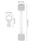 Kid Safe Cabinet Locks With Key Adhesive Baby Proof Latches for cabinets drawers fridge trash cans toilets multi purpose child safety clips