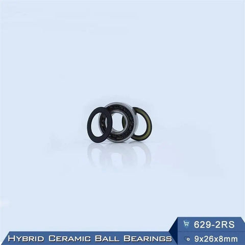 Super Smooth Hybrid Ceramic Ball Bearings 9X26X8Mm With Abec 1 Grade Precision for motor spindles and industrial use.