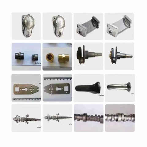 Heavy Duty 80 Liter Electric Vibration Polishing Machine Tackle Metal Deburring Chamfering Hardware Parts Smooth Finish Wear Resistant Industrial 1 1Kw Workhorse polished metal parts before and after treatment
