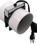Radon Mitigation Exhaust Fan With 6 Foot Power Cord And 4 Inch PVC Pipe Low Power Draw Permanently Lubricated Ball Bearing Motor