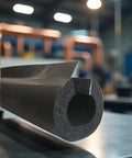Rock Solid Premium Pipe Insulation Self Sealing Foam Rubber Tube Six Feet Long with heavy duty closed cell material.