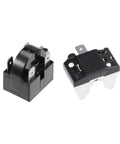Refrigerator Start Relay Kit 12 Ohm 4 Pin With Compressor Thermal Overload Protector 1/2 HP components displayed
