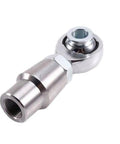 8 Piece Heavy Duty Heim Joint Rod End Kit With Spacers For Steering Automation Linkages Precision Thread Design shown side view of a single heim joint.
