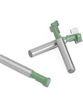 1 Pc 1/4 Inch Shank T Slot Cutter Router Bit For Precision Woodworking showing metal body with green coating for durability.