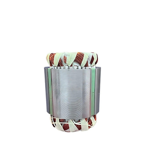 Heavy Duty Single Phase Asynchronous Electric Motor Featuring Rugged Aluminum Casing 0.75 Kilowatt 1400 RPM close-up of winding coils.