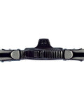 ABS Plus Fin Strap And Buckle Replacement Set For Open Heel Scuba Fins With One Step Quick Release Buckles in black