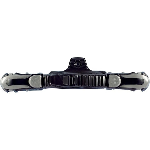 ABS Plus Fin Strap And Buckle Replacement Set For Open Heel Scuba Fins With One Step Quick Release Buckles in black