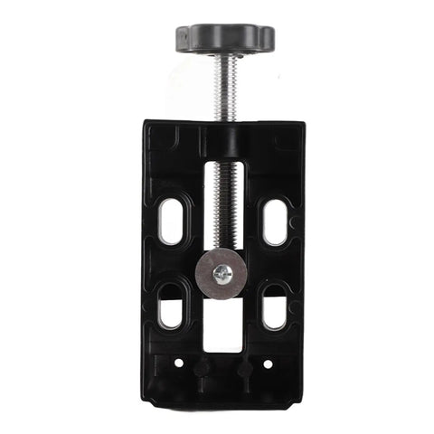 Heavy Duty Aluminum Alloy Milling Vise With Fixed Curve Grooves, sturdy bench clamp with detailed screw mechanism.