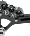 Beefy Classic Rear Brake Caliper Kit With Four-Piston Dual-Action Design In Contrast Cut Finish For Motorcycles
