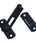 2 Pack 180 Degree Flip Sliding Barn Door Lock Set For Privacy And Security, ideal for barn doors, powder-coated steel latch