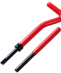Stainless Steel M8x1.25 Thread Repair Kit With Inserts Drill Bit Tap And Install Tool Pro Grade Auto Repair Set tools in red handle view