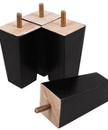 4 Pack 10cm Wooden Furniture Legs For Sofa Couch Coffee Table Dresser Desk Cabinet Bench Replacement Feet Easy Install