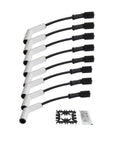 Premium Spark Plug Wire Sleeve Kit Fits GM LS LT Gen Engines Like LS2 LS3 LS4 LS7 8 Pcs Durable High Heat Replacement For Hot Rods And Muscle Cars, 8 white sleeves