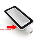 White Weatherproof Solar Cable Entry Gland 2 Pack For All Cable Sizes 6mm2 To 12mm2 showing rubber gasket detail