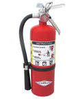 Heavy Duty 5 Lb Abc Fire Extinguisher For Home Garage Or Vehicle Emergency Kits, red steel tank with instructions.