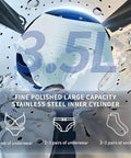 Hella Portable Mini Washer Dryer Combo Featuring Slick Touch Panel And Smooth Stainless Drum Built Legit For Messy Duds In Tight Spaces Making Housework A Total Breeze Today showing 3.5L capacity stainless steel inner cylinder with clothing guide.