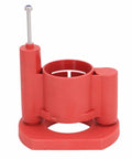 Precision Woodworking Router Lift Base With 46Mm Adjustable Height Smooth Milling Table Riser, red plastic housing, stable platform.