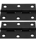 Rotating Concealed Hinges For Doors And Cabinets, Black Interior Small Shutter Hinge Set, 2 Pack, Durable, Heavy Duty, Easy Install