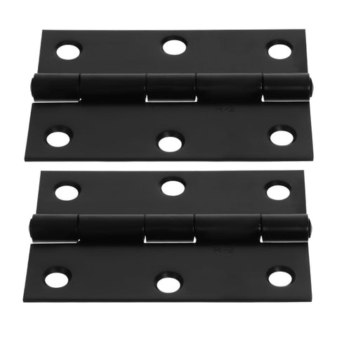 Rotating Concealed Hinges For Doors And Cabinets, Black Interior Small Shutter Hinge Set, 2 Pack, Durable, Heavy Duty, Easy Install