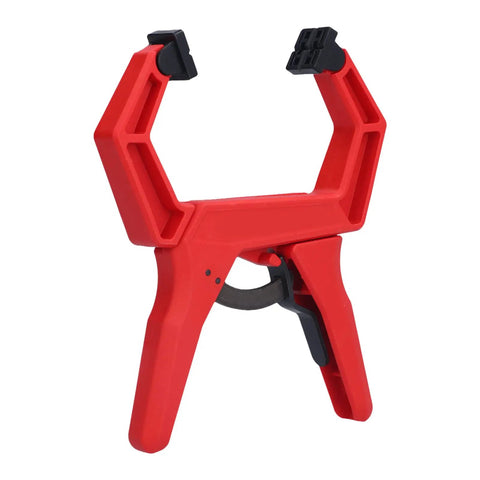 Heavy Duty One Hand Spring Clamp For Woodworking And Carpentry Shop Projects Quick Release Top Shelf ABS Plastic Jaw Grip Tool.