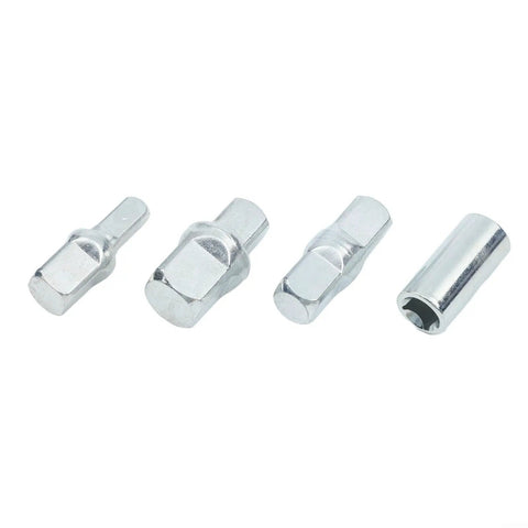 Heavy Duty 4 Piece Ratchet Wrench Socket Adapter Set With Chrome Vanadium Steel Drive Converter And Reducer For 1/4 3/8 And 1/2 Inch Tools Perfect For DIY Pros And Garage Repair Kits, 4 chrome vanadium socket adapters