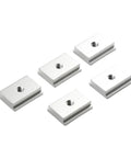 Slider Nuts For T Slot Woodworking Systems Easy Install Aluminum Alloy Fasteners For Thirty And Forty Five Type Extrusions M6 M8 Threaded Sliding Hardware Heavy Duty Ideal For Workshop Tables And Fixtures 5 Piece Pack