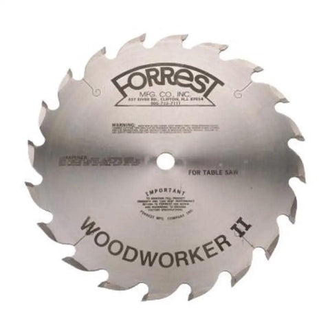 Woodworker II 10 Inch 20 Tooth ATB R Table Saw Blade For Precise Rip And Crosscut Of Hard And Soft Stock With Smooth Cuts And Ultra Low Wobble