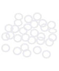 Silicone O Rings Kit 9.5mm OD 6.5mm ID 1.5mm Cross Section For Quick Fixes On Your Compressor Valves And Pipes White VMQ Gasket Pack Of 30