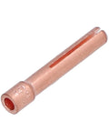 1.6mm Orifice Collet Copper Set With 20 Tungsten Electrodes for QQ150, single copper collet detail, premium copper build.