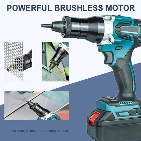 Cordless Automatic Rivet Nut Gun With Memory And Normal Modes Professional Portable Blind Riveting Tool for sheet metal use