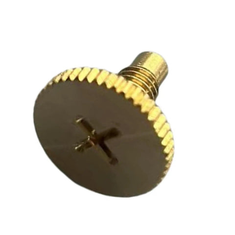 Close-up of Road Warrior Grade Radiator Bleeder Bolt, brass material, designed for easy engine cooling overhauls.