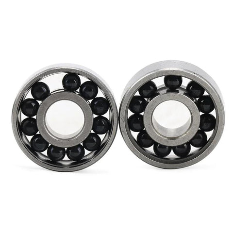 Two 688 deep groove ball bearings with black hybrid ceramic balls, 8x16x5mm, ABEC9