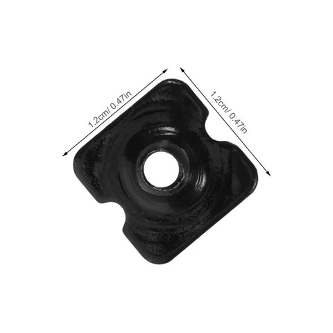 Backplate Screws Set for Football Shoulder Pads Black Metal Hardware Kit Easy Install Quick Assembly Durable Fasteners for Football Gear Secure Fit That Stays Put, black 1.2cm screw plate