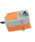 Plug And Play Rotary Actuator With Reliable Fail Safe Protection For Industrial Ball Valves 24 Volt Ac Dc Driven Designed For Zero Hassle Installation 2.5 Nm Torque Smooth Open Close Action side view showing connection and design.