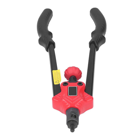 Rivet Nut Gun Kit For M3 To M12 Sizes, High Carbon Steel Hand Riveting Pliers with black handles and red body