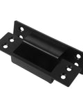Hidden Heavy Duty Concealed Door Hinges 5 Inch Black Square Adjustable Cabinet And Bookcase Hardware for interior doors