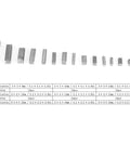 Woodruff Key Set 140 Piece Pro Grade Stainless Steel Keyway Assortment For Shaft Fastening 12mm 16mm 20mm 25mm Parallel Drive Keys