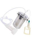 Manual Milking Machine With Strong Suction And 2000ml Stainless Steel Bottle, Portable Milking Kit for Dairy Farms