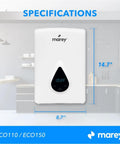 Electric Tankless Water Heater 11kW 240V With Smart Technology For Unlimited On Demand Hot Water Energy Saving Space Saving