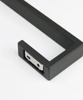 Square Base Stainless Steel Towel Rack For Bathroom, Built To Last Heavy Duty Wall Mounted Towel Bar In Matte Black, SUS304 Stainless Steel