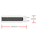 Flexible Piezoelectric Film Sensor PVDF Pressure Transducer, ultra-thin, flexible film, 54mm x 15mm, for sensitive force sensing