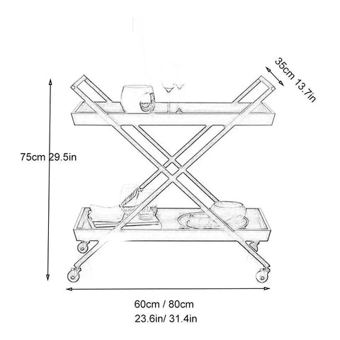 Tough As Nails Steel Rolling Cart With Tempered Glass Top For Kitchen Wine Storage Bar Serving Hella Spacious Three Tier Drink Trolley dimensions and design.