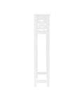 Side view of Over The Toilet Storage Shelf Space Saver Tall 37 Inches With Fixed Shelf And Open Grid Design Freestanding Bathroom Organizer