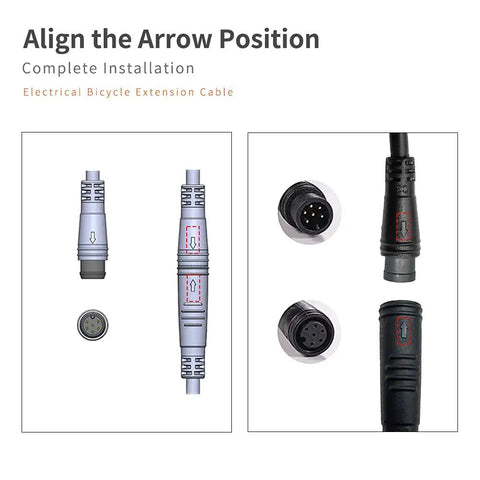 Waterproof Ebike Extension Cable 2Pin 3Pin 4Pin 5Pin 6Pin Male To Female Connector For Brake Display Throttle Lights DIY Electric Bicycle Signal Cable