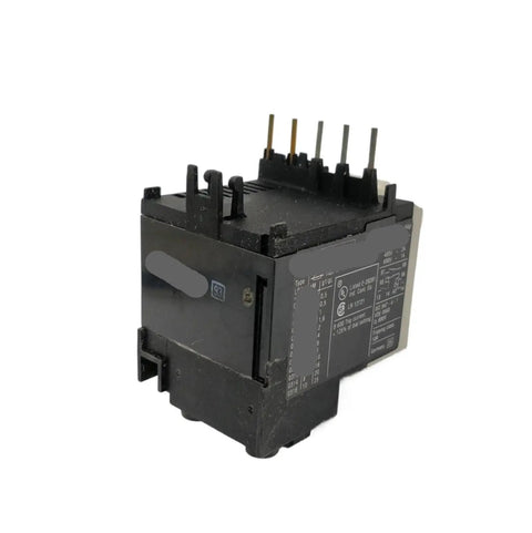One Piece Thermal Overload Relay For Motors And Circuits, Beefy Built Industrial Grade Overload Protector, Easy Install, Durable Electric Relay Module, LR2K0308 Compatible, Heavy Duty Electrical Safety Component, black plastic top view