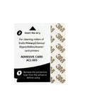 Adhesive Cleaning Cards For Evolis Primacy Zenius Elypso Badgy 200 Compatible Card Printer Roller Maintenance Kit 50 sheet card.