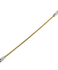 Uxcell 6 Inch Flexible Fish Tape Leader Wire Puller Replacement Cable Steel Core, gold steel core guide for electrical wire fishing tool.