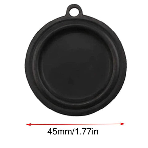 Round black pressure diaphragm seal, 45 mm diameter, water heater accessory