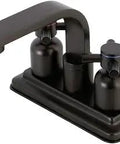 Double Handle Deck Mount Bathroom Faucet With 4 Inch Centerset 3 Hole Installation And Push Up Pop Up Drain Durable Brass And Zinc Alloy Build